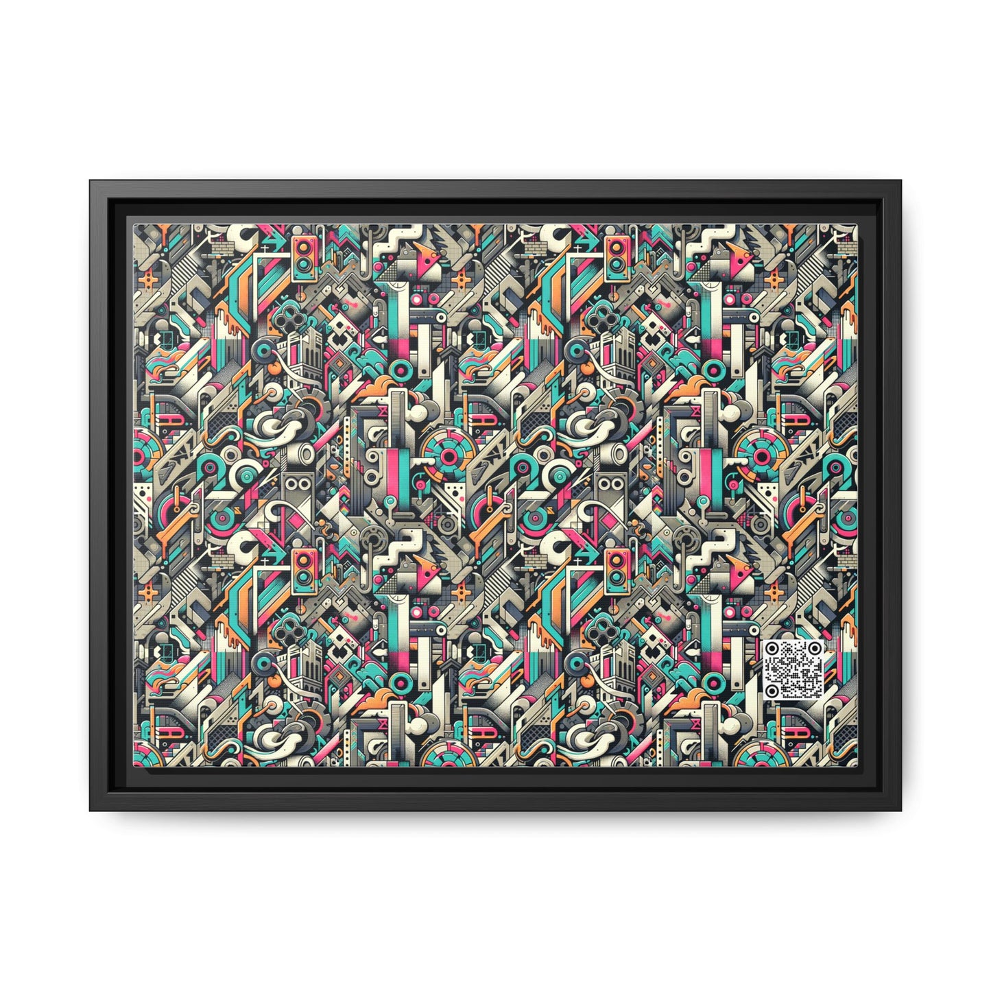 Digital Street Art Urban Street Style Matte Canvas, Framed (multi-color) - 8404 Design-74 A