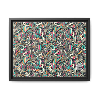 Digital Street Art Urban Street Style Matte Canvas, Framed (multi-color) - 8404 Design-74 A