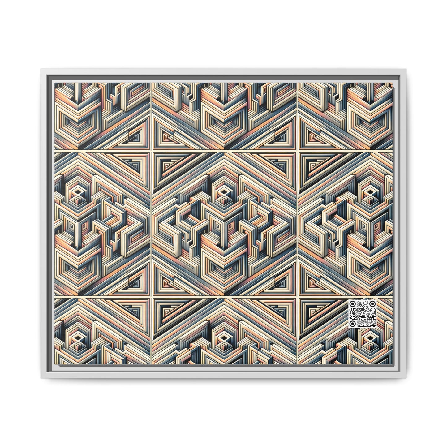 Tech Illusion Graphics Futuristic Artistry Matte Canvas, Framed (multi-color) - 8404 Design-52 B