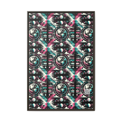 Digital Artistry Digital-native Streetwear Matte Canvas, Framed (multi-color) - 8404 Design-62 A