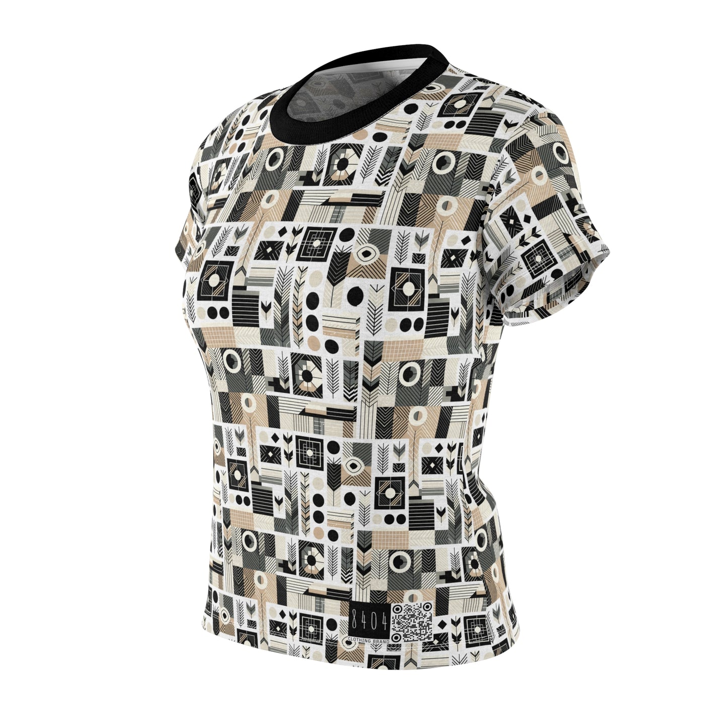 Elevated Athleisure Modern Sophistication With Sporty Elements Women's Cut & Sew Tee - 8404 Design-57