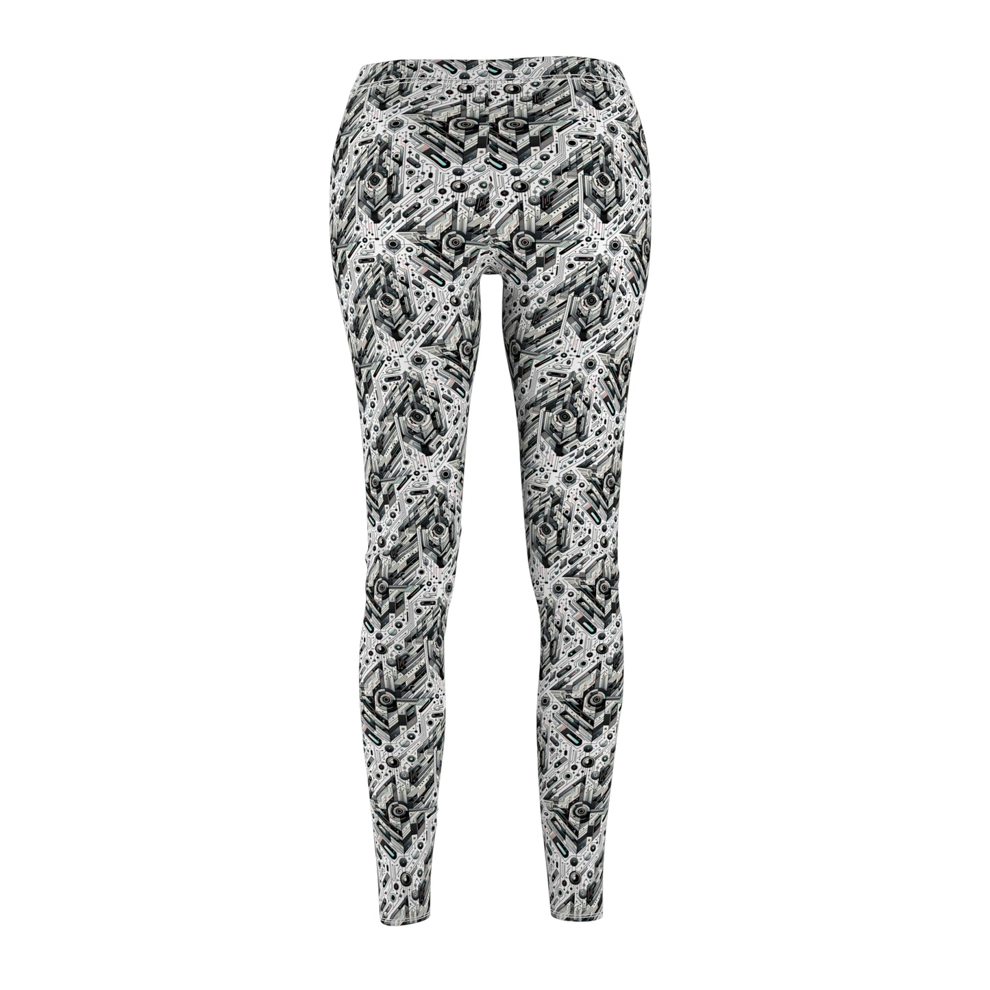 Tech-Infused Streetwear Tech-Forward Minimalism Women's Cut & Sew Casual Leggings - 8404 Design-51