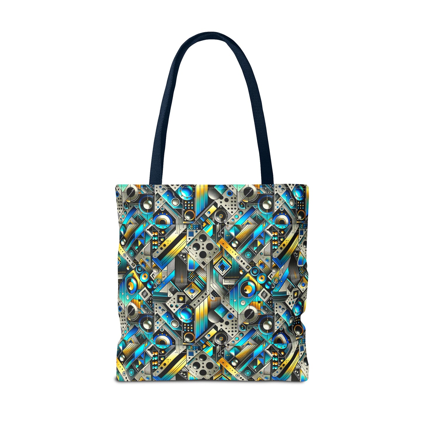 Tech Art Fusion Tech-Forward Streetwear Tote Bag - 8404 Design-50