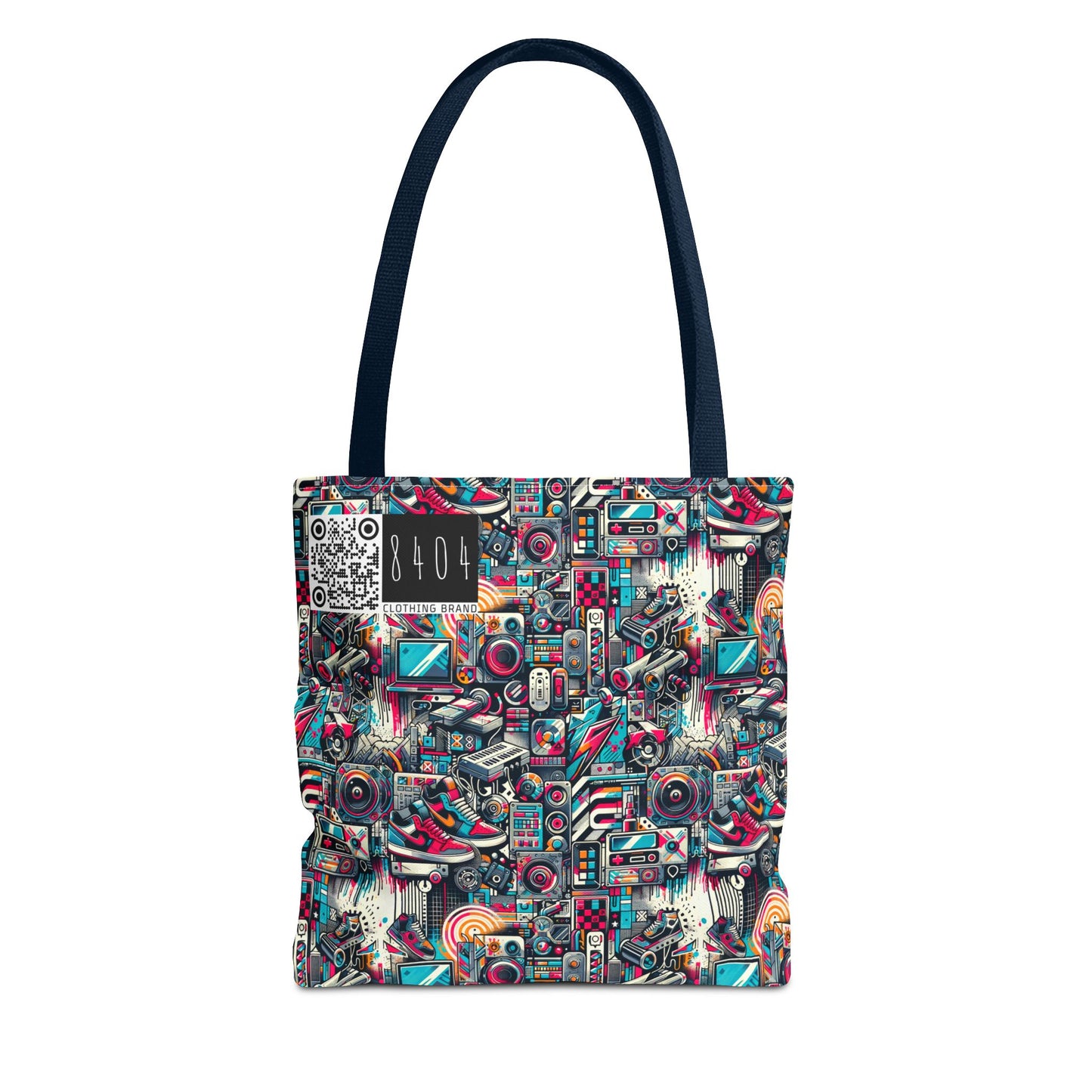Urban Graffiti Fusion Eclectic Street Art Meets Modern Tech Culture Tote Bag - 8404 Design-50