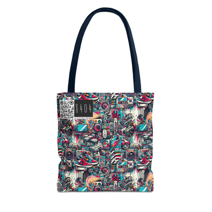 Urban Graffiti Fusion Eclectic Street Art Meets Modern Tech Culture Tote Bag - 8404 Design-50