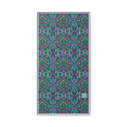 Digital Glitch Vibes Tech-Inspired Streetwear Matte Canvas, Framed (multi-Color) - 8404 Design-71 B
