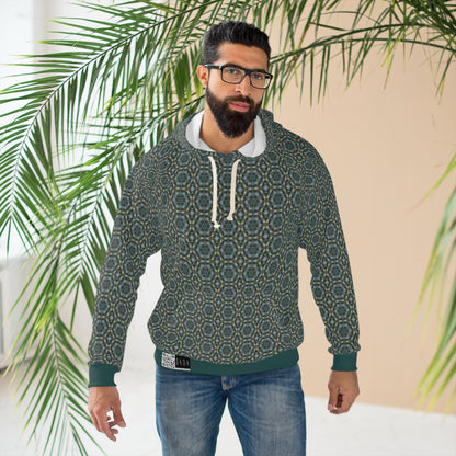 8404 Unisex Adult "green Outer Core" Fashion Pullover Hoodie