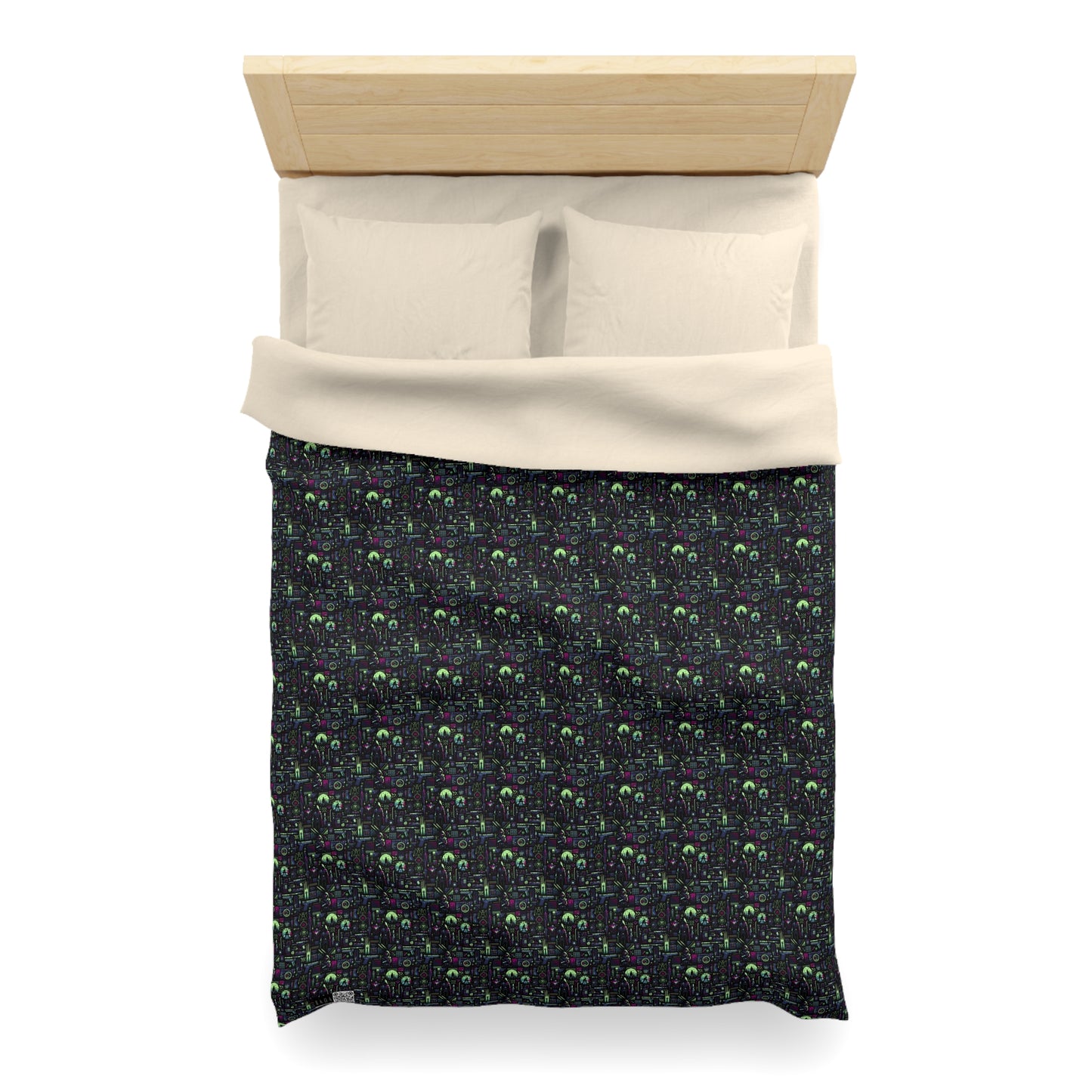 Tech Noir Futuristic Cyberpunk Microfiber Duvet Cover - 8404 Design-63