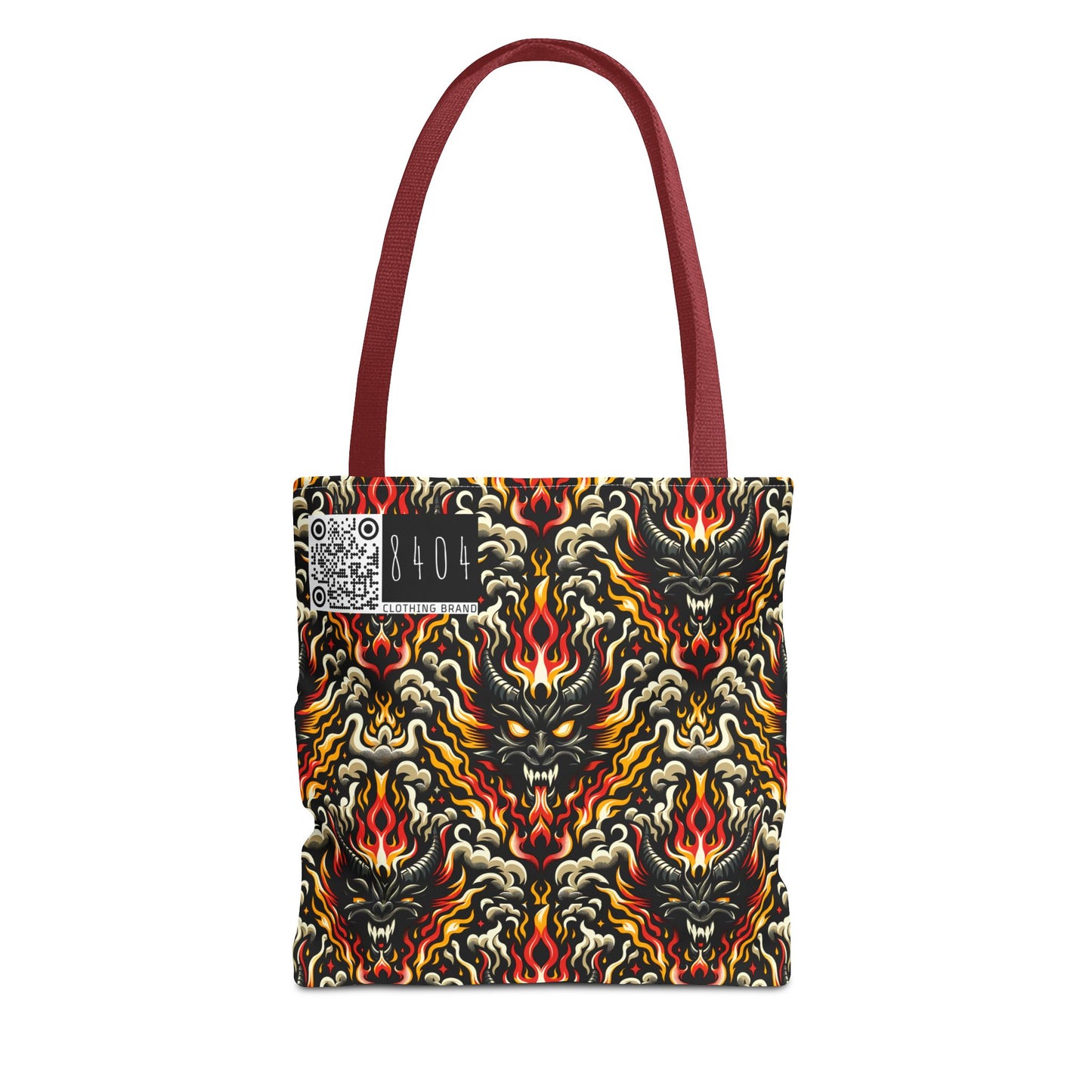 Flame Graphics Maximalist Streetwear Tote Bag - 8404 Design-59