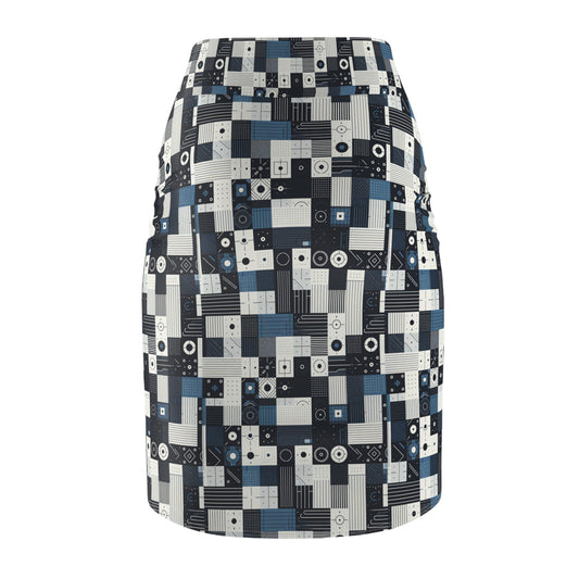 Minimalist Athleisure Minimalist Tech Women's Pencil Skirt - 8404 Design-39