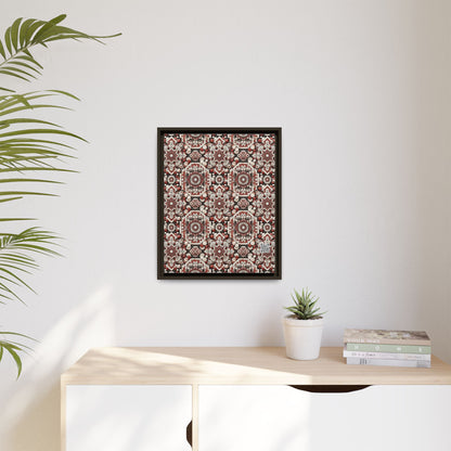 Neo Jomon Sculptural Aesthetics Artisanal Streetwear Matte Canvas, Framed (multi-Color) - 8404 Design-55 A