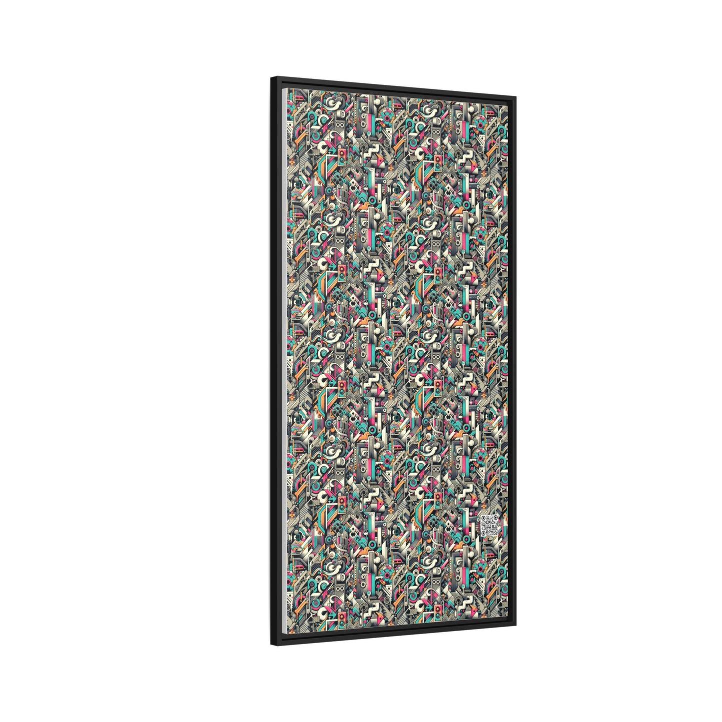 Digital Street Art Urban Street Style Matte Canvas, Framed (multi-color) - 8404 Design-74 B