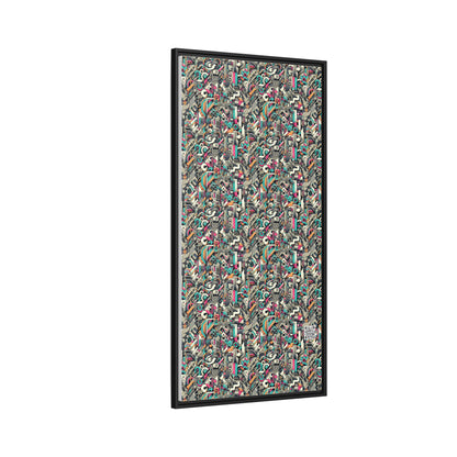 Digital Street Art Urban Street Style Matte Canvas, Framed (multi-color) - 8404 Design-74 B