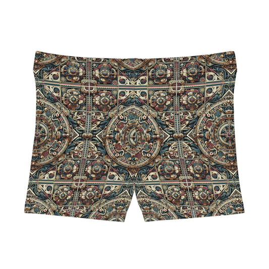 Urban Renaissance Historical Fusion With Street Edge Women's Shorts - 8404 Design-57