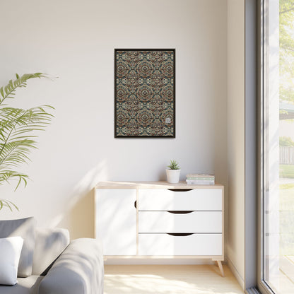 Urban Renaissance Historical Fusion With Street Edge Matte Canvas, Framed (multi-Color) - 8404 Design-57 A