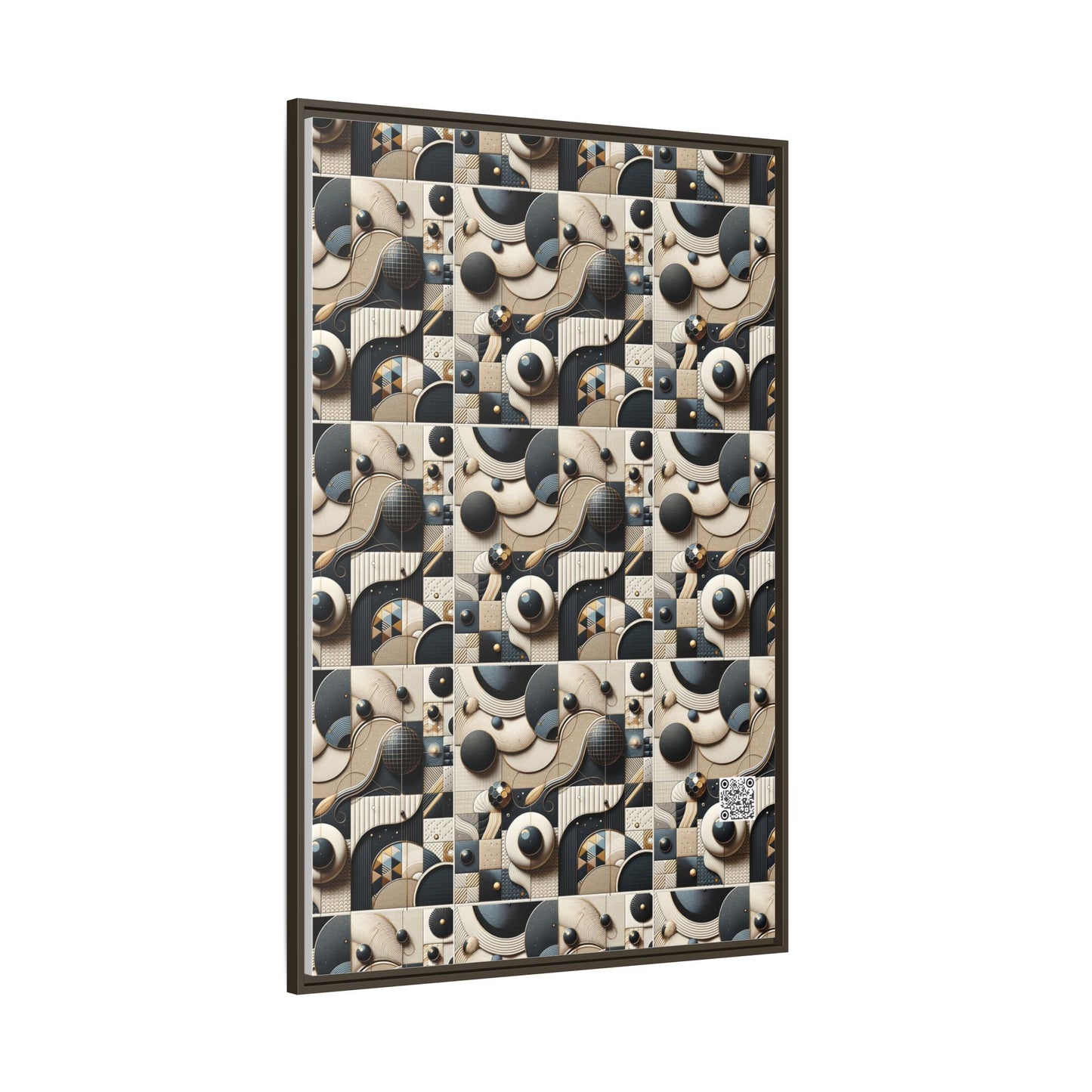 Tech-forward Luxe Streetwear Tech Luxe Fusion Matte Canvas, Framed (multi-color) - 8404 Design-71 A