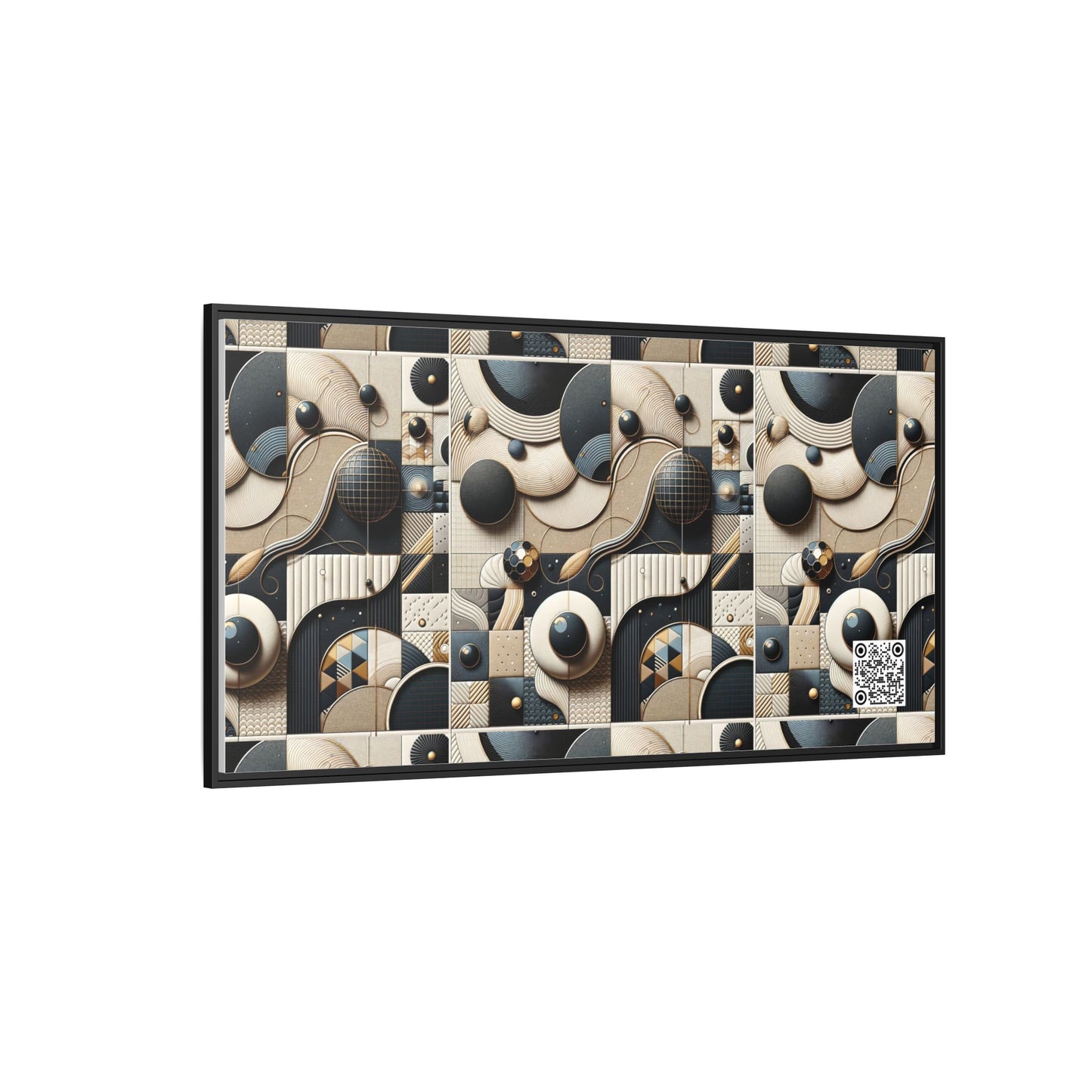 Tech-forward Luxe Streetwear Tech Luxe Fusion Matte Canvas, Framed (multi-color) - 8404 Design-71 B