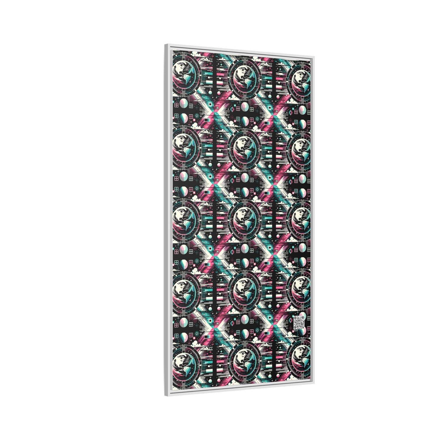 Digital Artistry Digital-native Streetwear Matte Canvas, Framed (multi-color) - 8404 Design-62 B