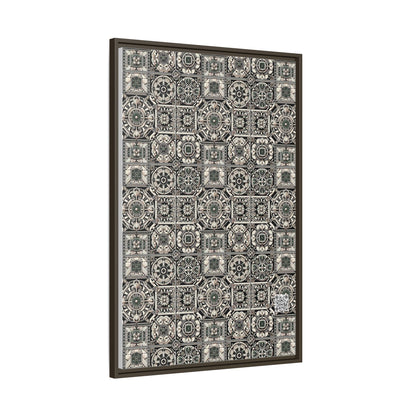 Cyber Garden Party Tech Garden Extravaganza Matte Canvas, Framed (multi-Color) - 8404 Design-45 A