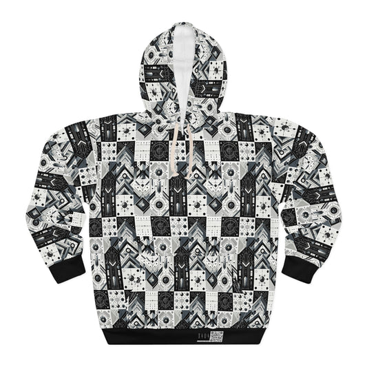 Digital Minimalism Minimalist Tech Pullover Hoodie - 8404 Design-50