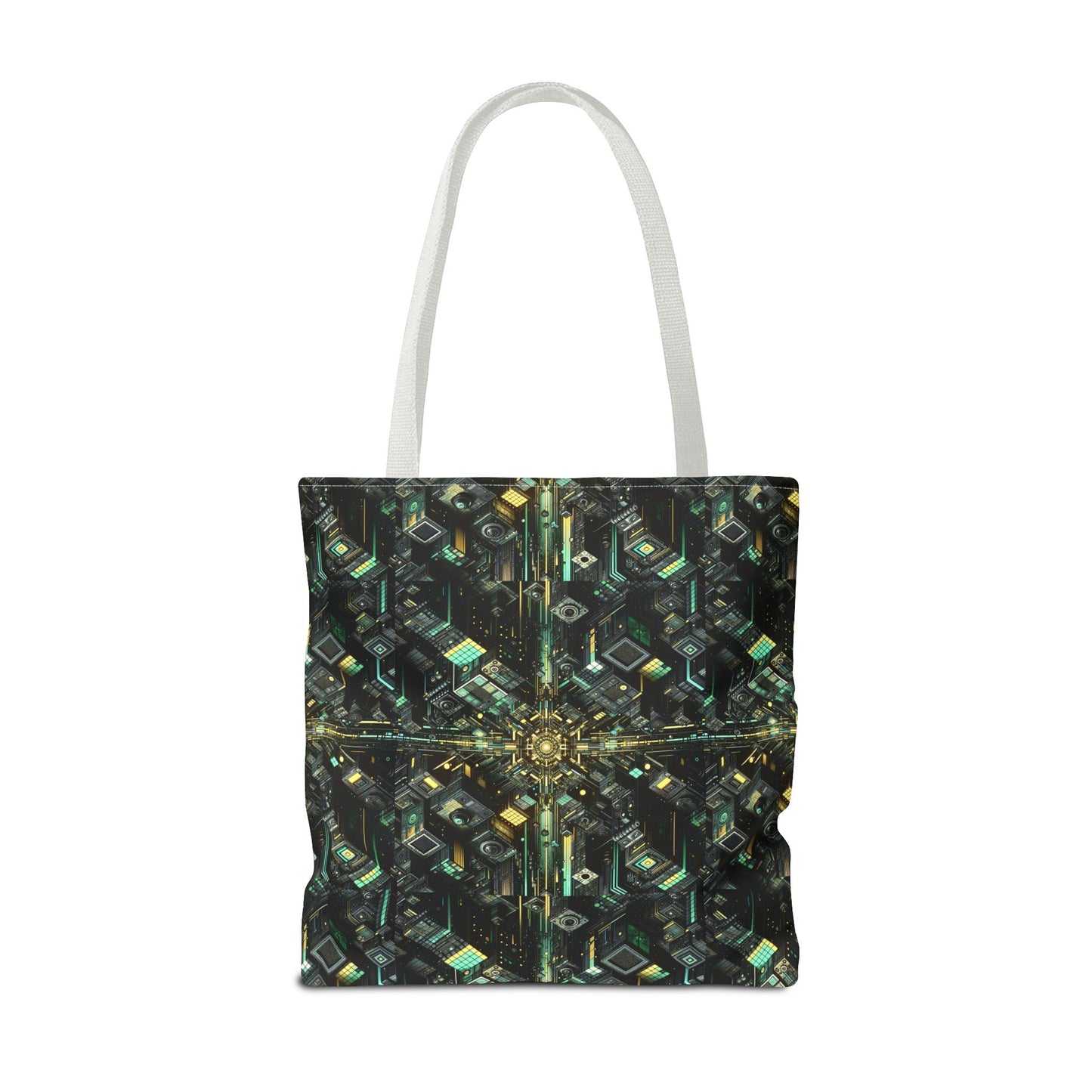 Tech Noir Graphics Tech-Inspired Streetwear Tote Bag - 8404 Design-66