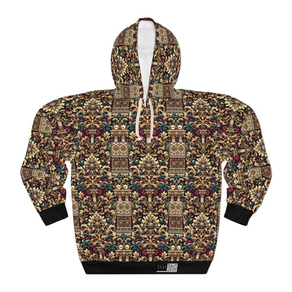 Digital Renaissance Modern Baroque Fusion Pullover Hoodie - 8404 Design-57