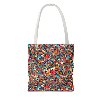 Neo-Traditional Street Art Modern Street Art Fusion Tote Bag - 8404 Design-58