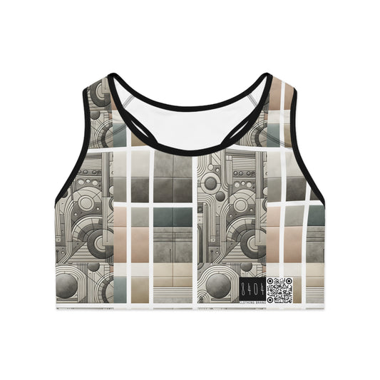 Tech Utility Chic Tech-Forward Minimalist Sports Bra - 8404 Design-59
