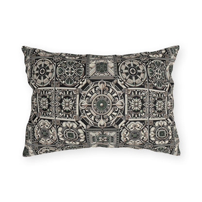 Cyber Garden Party Tech Garden Extravaganza Outdoor Pillow - 8404 Design-45