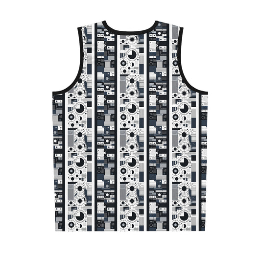 Minimalist Athleisure Minimalist Tech Basketball Jersey - 8404 Design-54