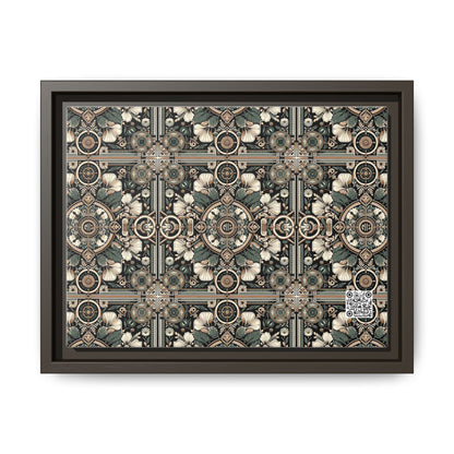 Cyber Garden Party Tech Garden Extravaganza Matte Canvas, Framed (multi-Color) - 8404 Design-66 A