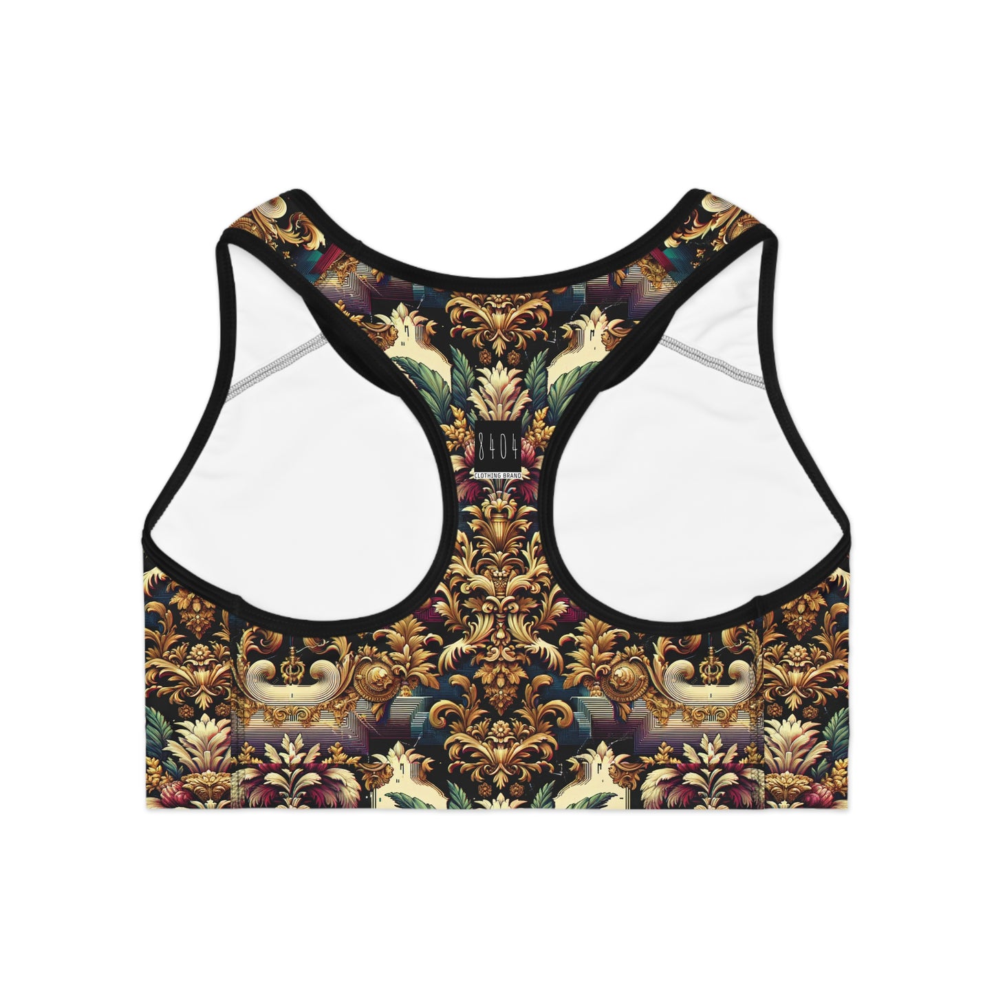Digital Renaissance Modern Baroque Fusion Sports Bra - 8404 Design-60