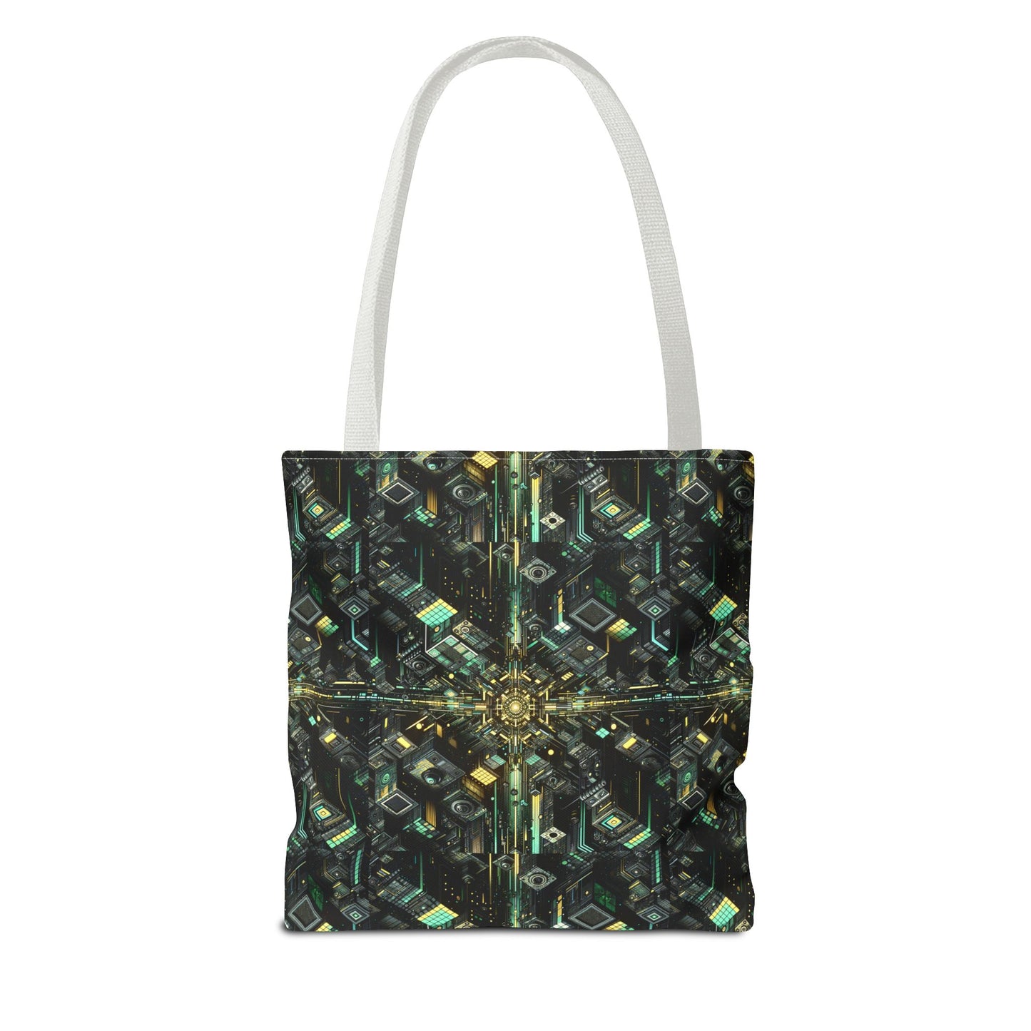 Tech Noir Graphics Tech-Inspired Streetwear Tote Bag - 8404 Design-66