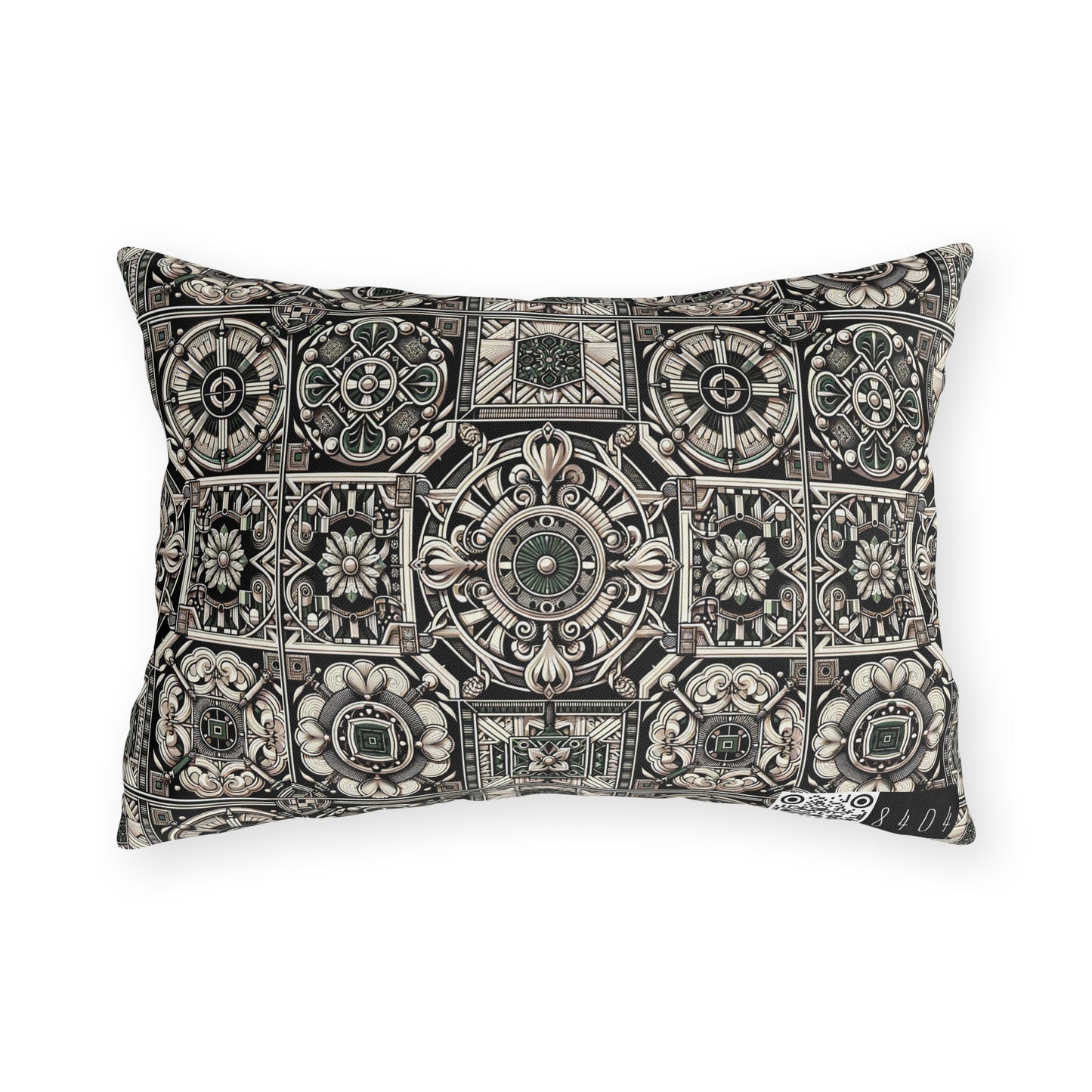 Cyber Garden Party Tech Garden Extravaganza Outdoor Pillow - 8404 Design-45