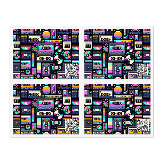 Digital Nostalgia Tech-Inspired Retro Fusion Sticker Sheets - 8404 Design-48