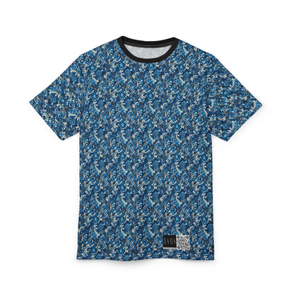 Tech Urban Camo Tech-Forward Streetwear With a Futuristic Military Edge Unisex Cut & Sew Tee - 8404 Design-39