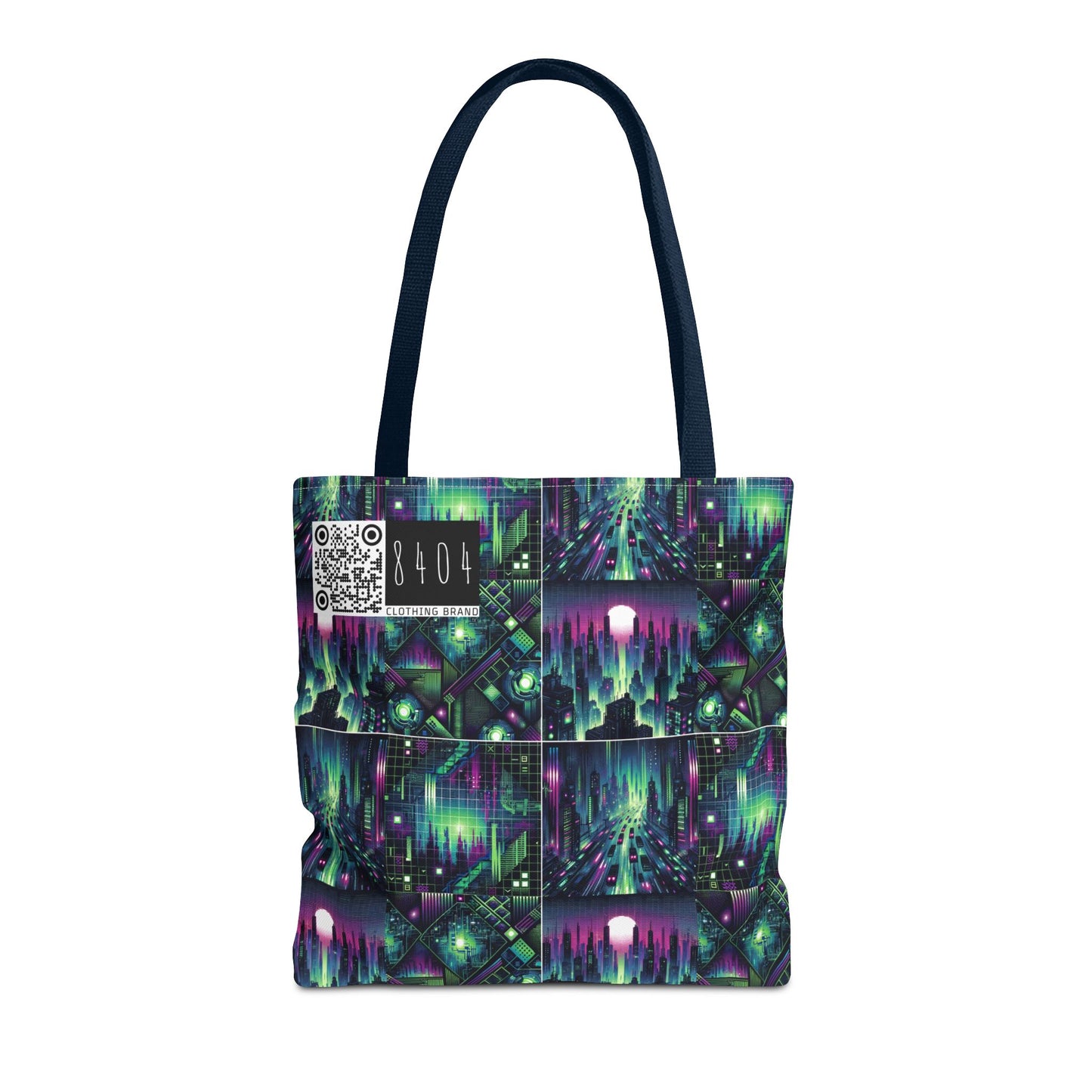 Tech Noir Aesthetics Tech-Forward Urban Dystopia Tote Bag - 8404 Design-54