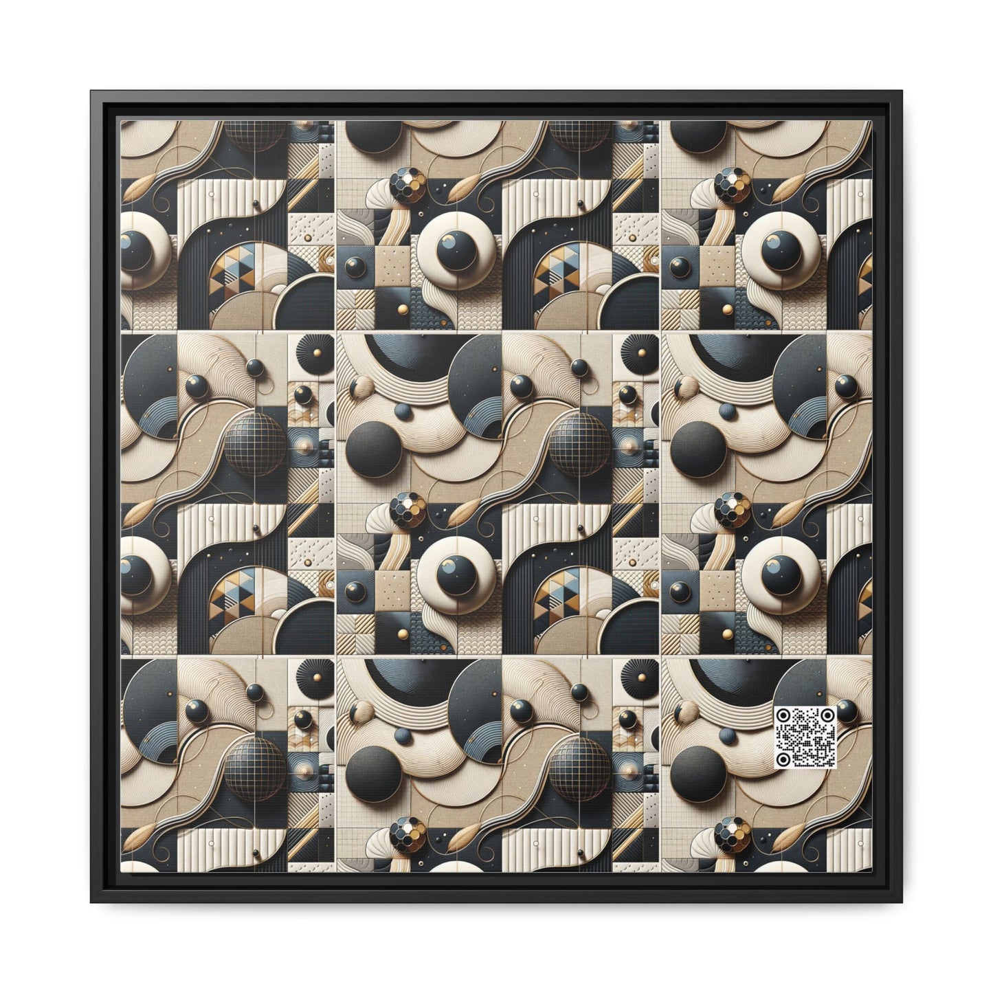 Tech-forward Luxe Streetwear Tech Luxe Fusion Matte Canvas, Framed (multi-color) - 8404 Design-71 A