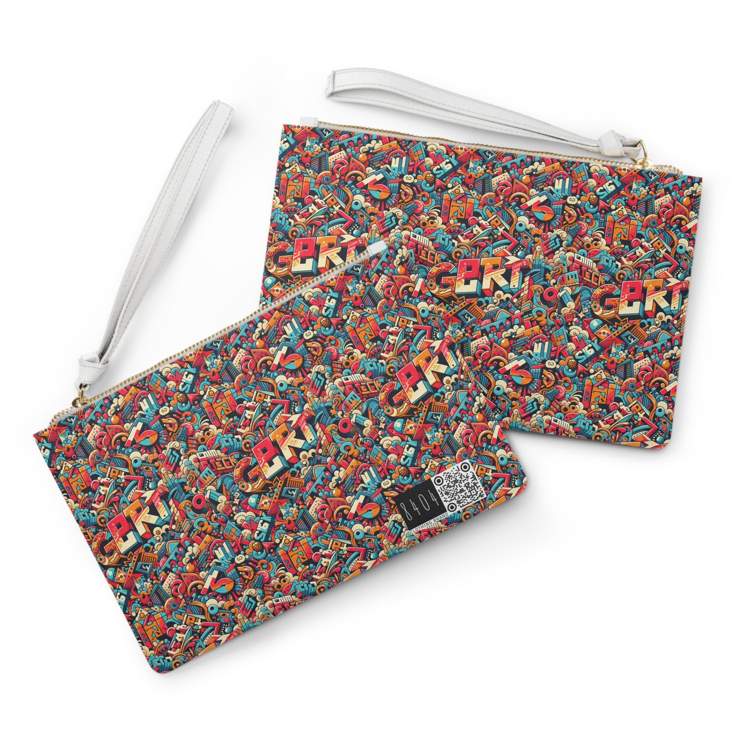 Neo-Traditional Street Art Modern Street Art Fusion Clutch Bag - 8404 Design-58