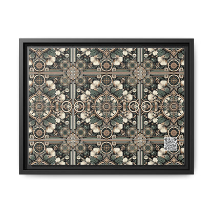 Cyber Garden Party Tech Garden Extravaganza Matte Canvas, Framed (multi-Color) - 8404 Design-66 A