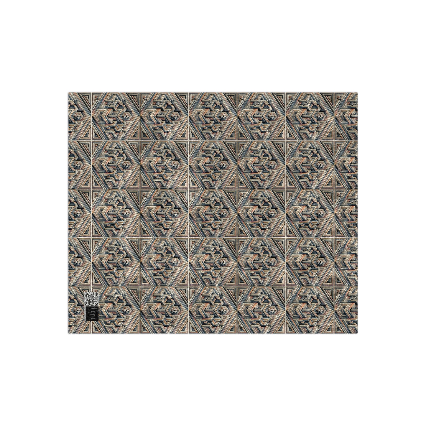 Tech Illusion Graphics Futuristic Artistry Crushed Velvet Blanket - 8404 Design-52