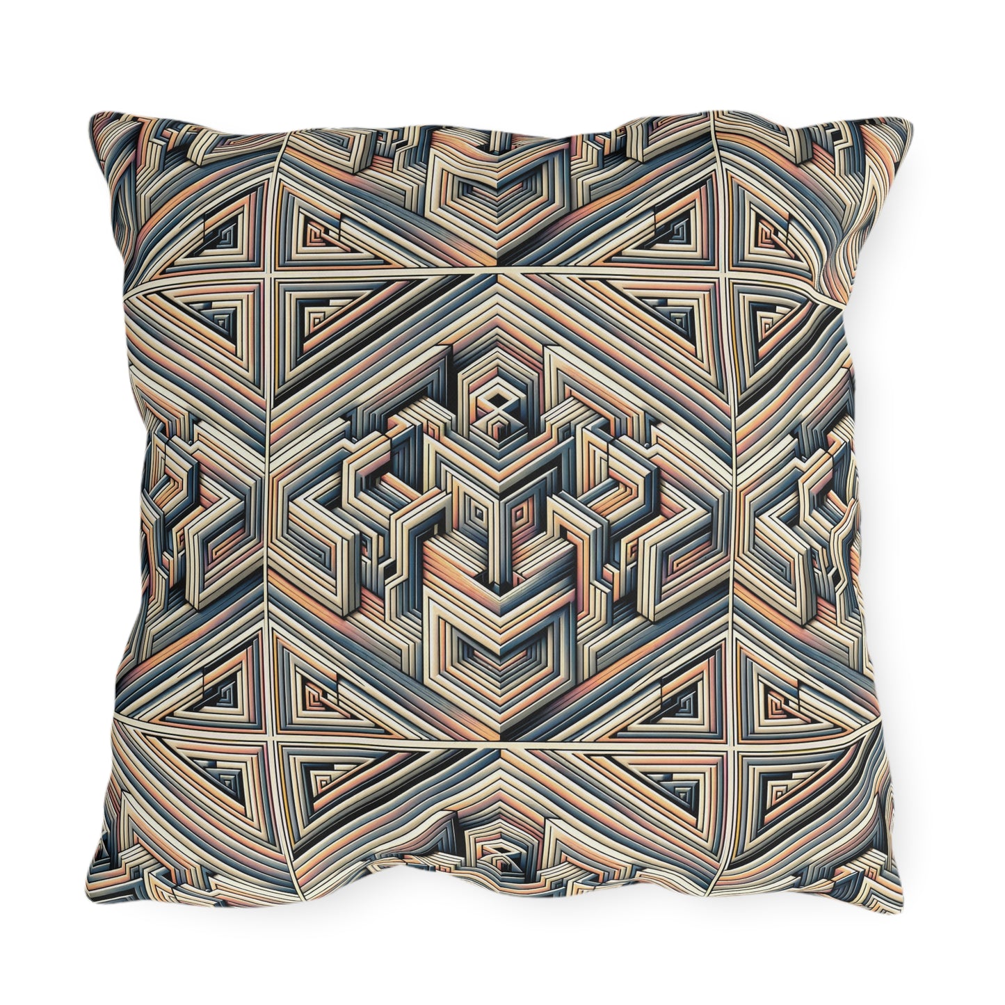Tech Illusion Graphics Futuristic Artistry Outdoor Pillow - 8404 Design-52