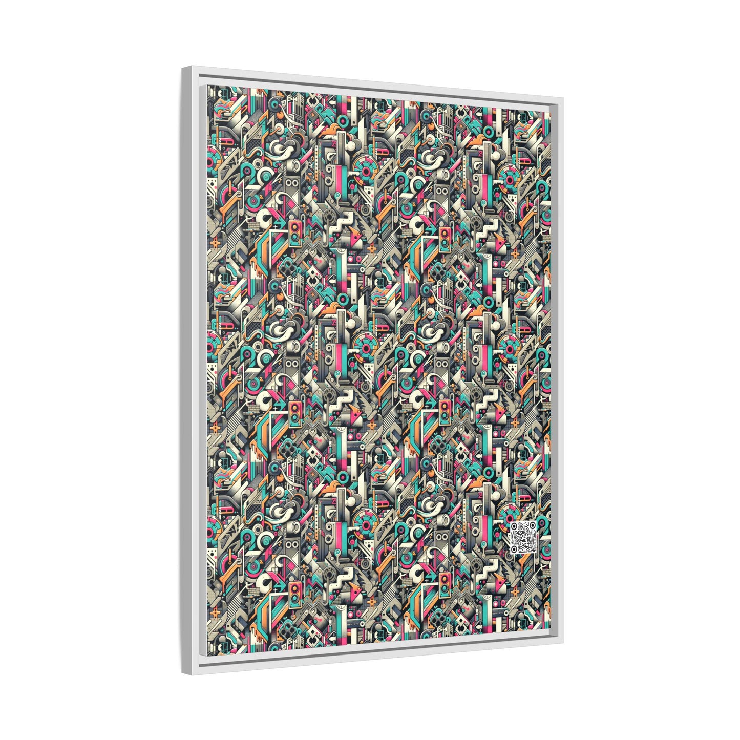 Digital Street Art Urban Street Style Matte Canvas, Framed (multi-color) - 8404 Design-74 A