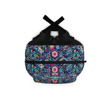 Digital Renaissance Tech-Forward Maximalism Backpack - 8404 Design-54