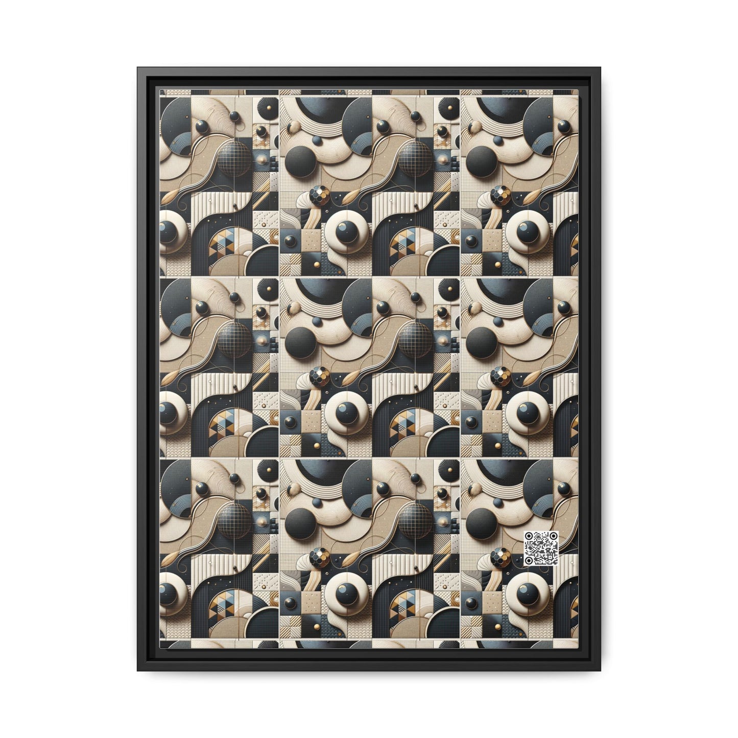 Tech-forward Luxe Streetwear Tech Luxe Fusion Matte Canvas, Framed (multi-color) - 8404 Design-71 A