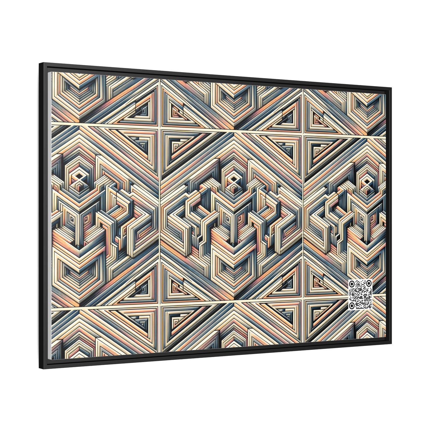 Tech Illusion Graphics Futuristic Artistry Matte Canvas, Framed (multi-color) - 8404 Design-52 A