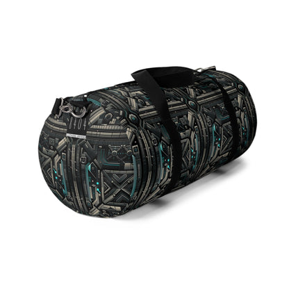 Tech Noir Futuristic Tech Aesthetic with a Dark Twist Duffel Bag - 8404 Design-59
