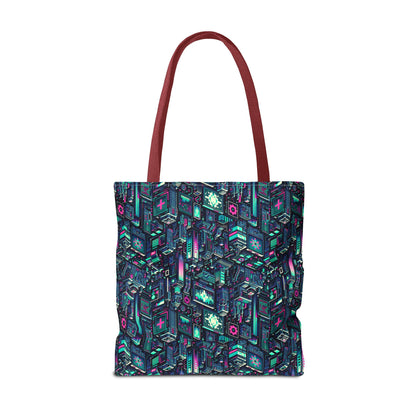 Digital Rebellion Tech-Inspired Streetwear Tote Bag - 8404 Design-58