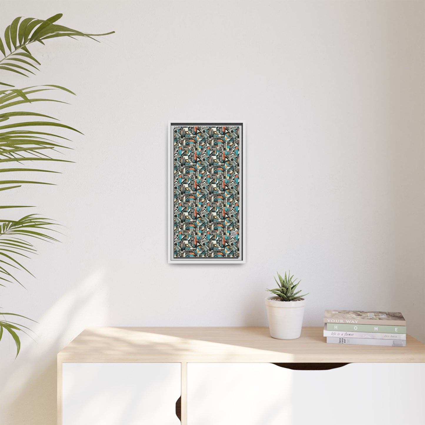 Digital Street Art Urban Street Style Matte Canvas, Framed (multi-color) - 8404 Design-81 B