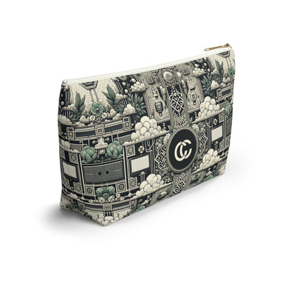 Cyber Garden Party Tech Garden Extravaganza Accessory Pouch W T-Bottom - 8404 Design-54